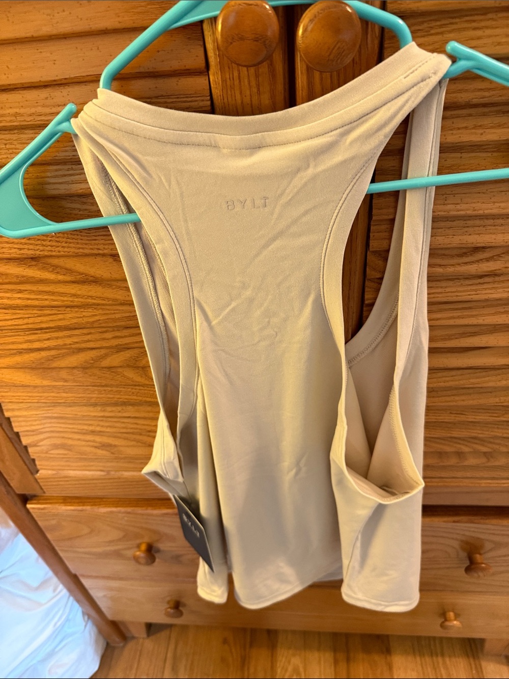NWT ๐ธ Women's Ivory Scoop Neck Tank Top Size Large - Picture 6 of 9
